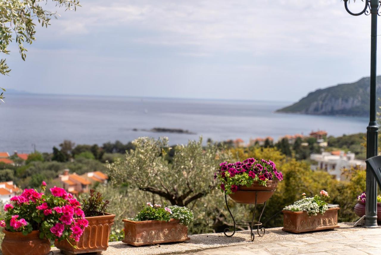 Villa Elia Kavala - Mediterranean Holiday Villa Palaiontsiflikion Exterior foto